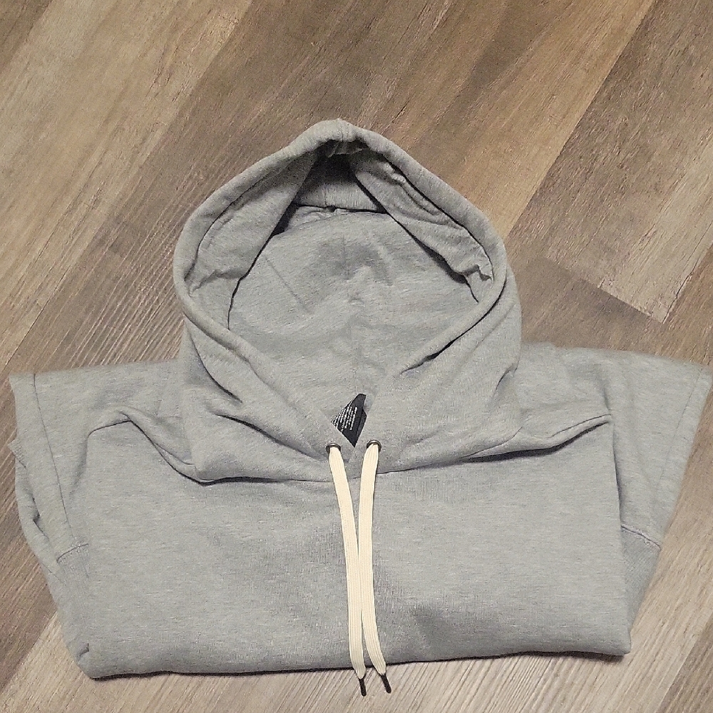 Men's Gray Pullover Hoodie Sweater